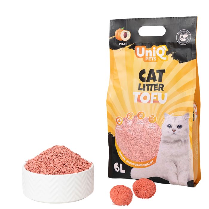 uniq pets mačji posip – tofu, biorazgradljiv, 6l 2,5 kg, breskev uniq pets mačji posip – tofu, biorazgradljiv, 6l 2,5 kg, breskev