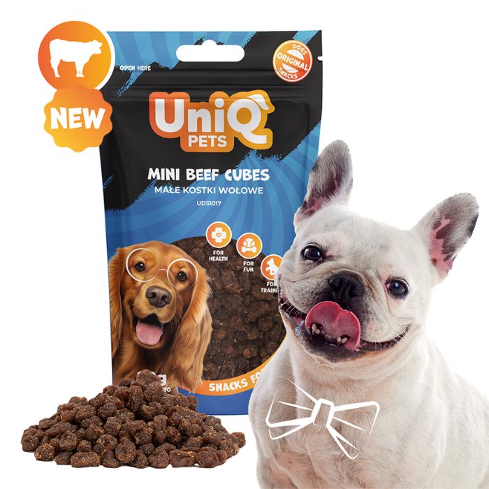 uniq pets pasji priboljški waggi 80 g – mini goveji koščki uniq pets pasji priboljški waggi 80 g – mini goveji koščki