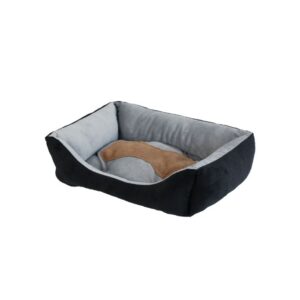uniq pets posteljica dailynap bone pravokotna ultra mehka črna m 51 × 39 × 10 cm do 5 kg